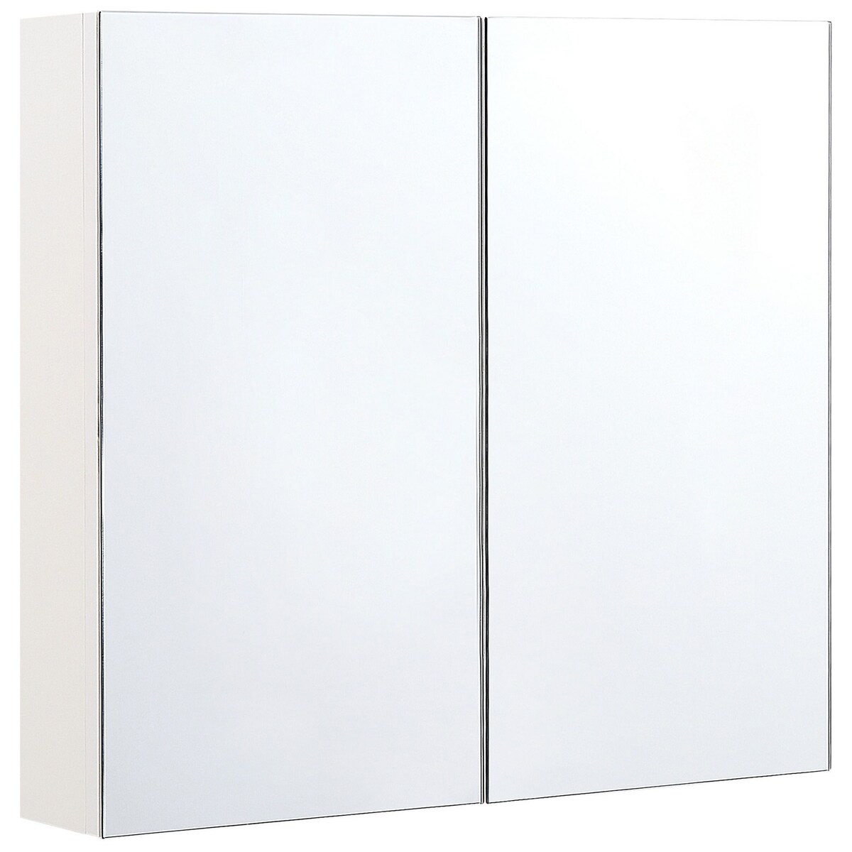 Szafka łazienkowa wisząca z lustrem NAVARRA 80 cm 70 cm Biały