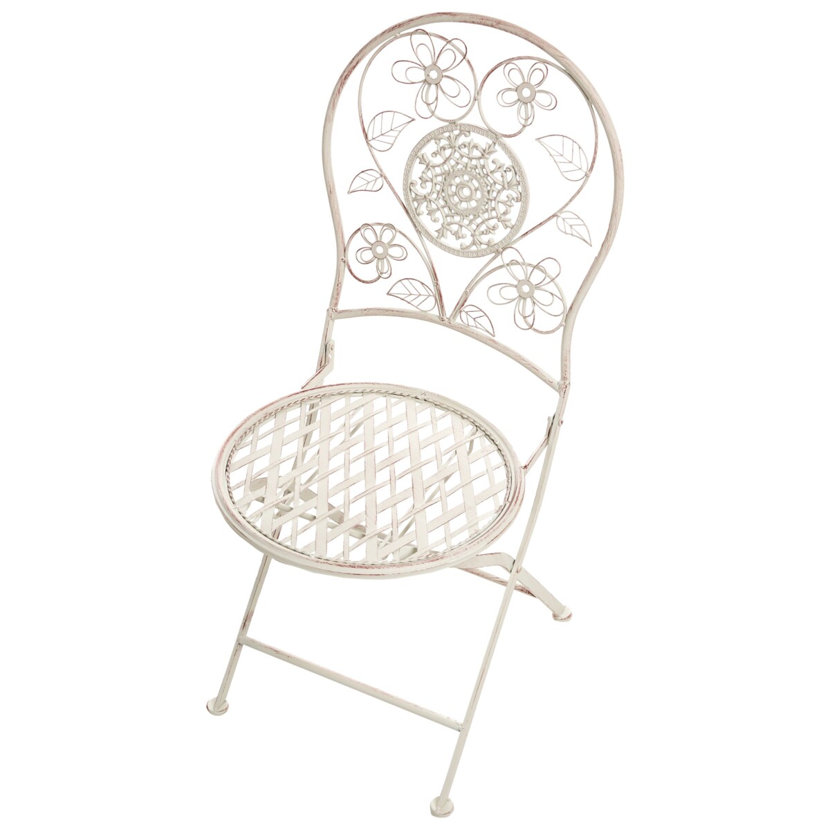 Zestaw 2 krzeseł ogrodowych YAVIZA Składane Metal Jasnobeżowy