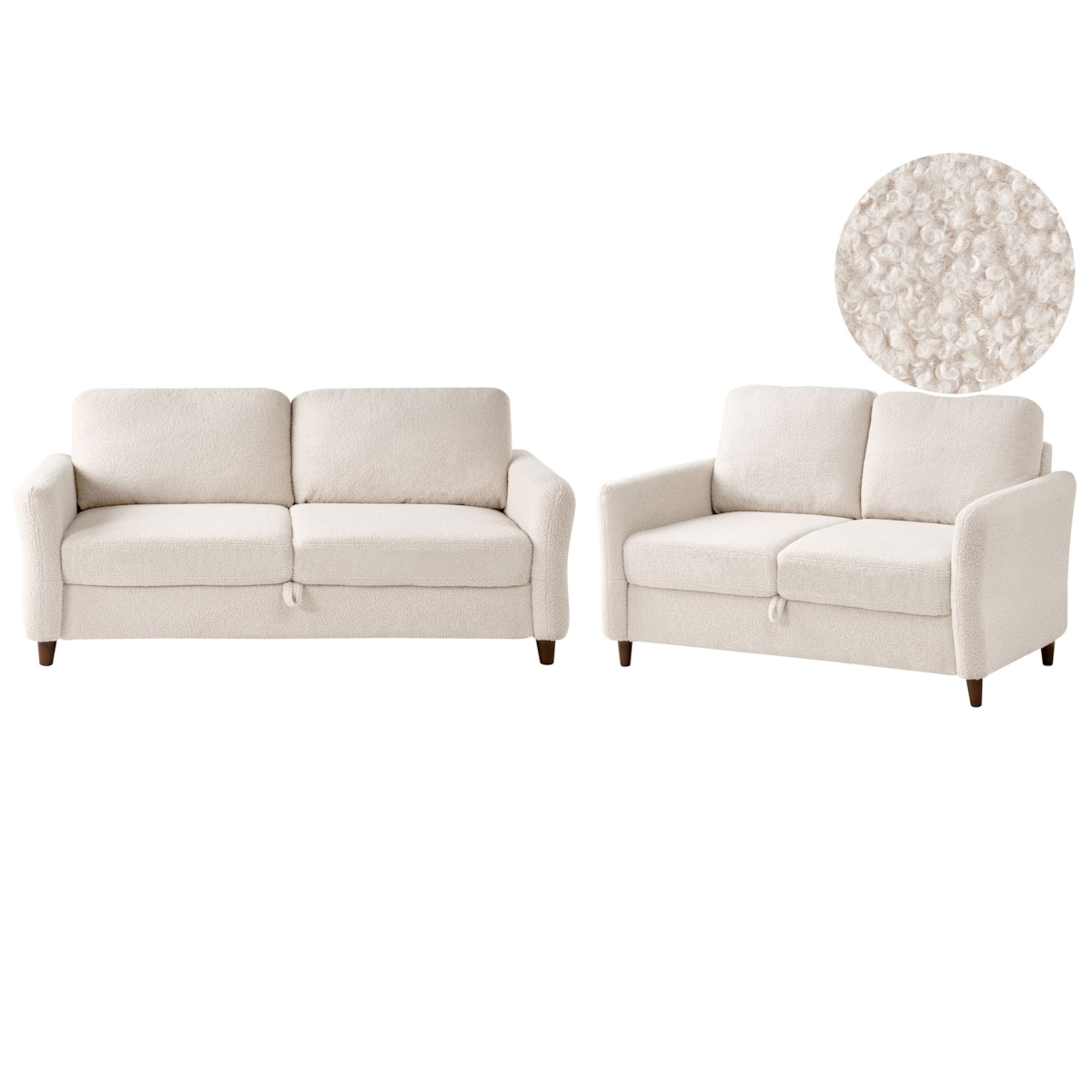 Komplet wypoczynkowy dla 5 osób MARE Boucle Beżowy