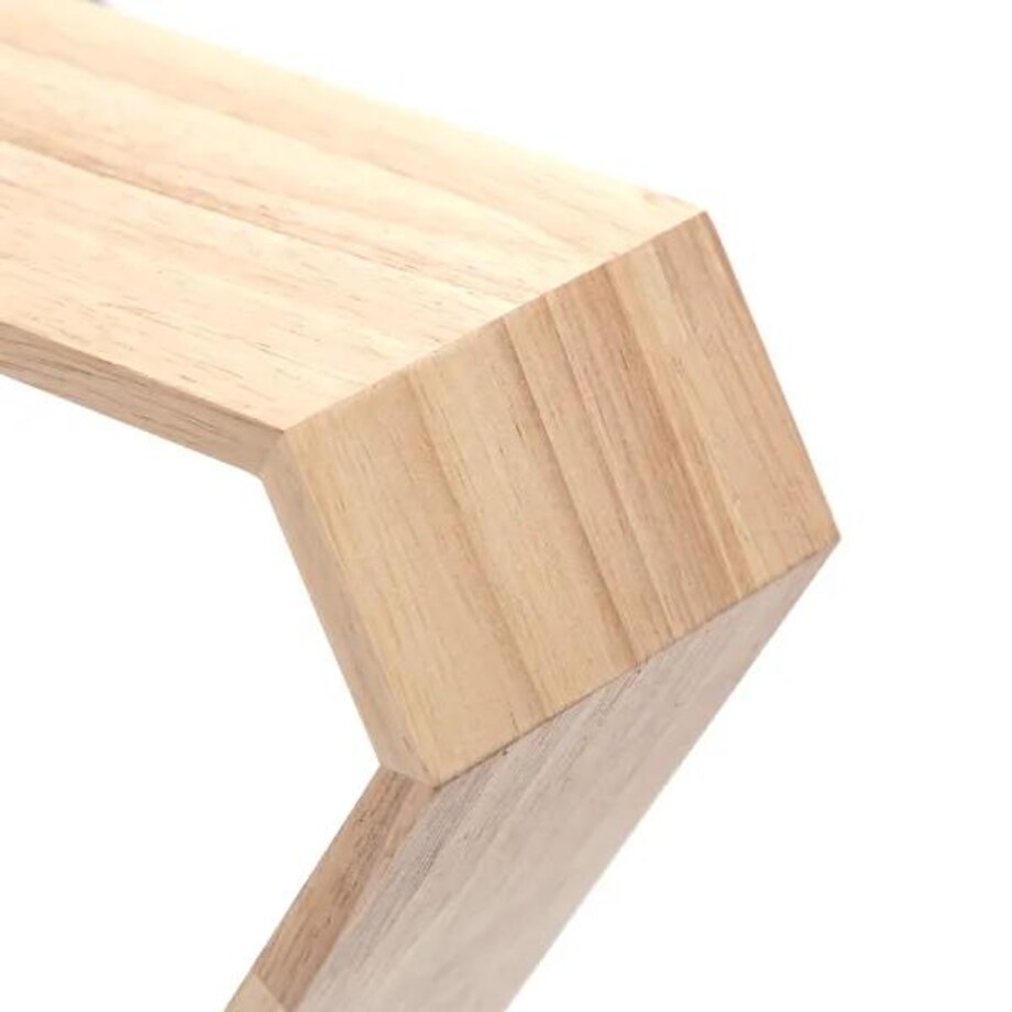 drewniana lampa wisząca bukowa trójkątna e27