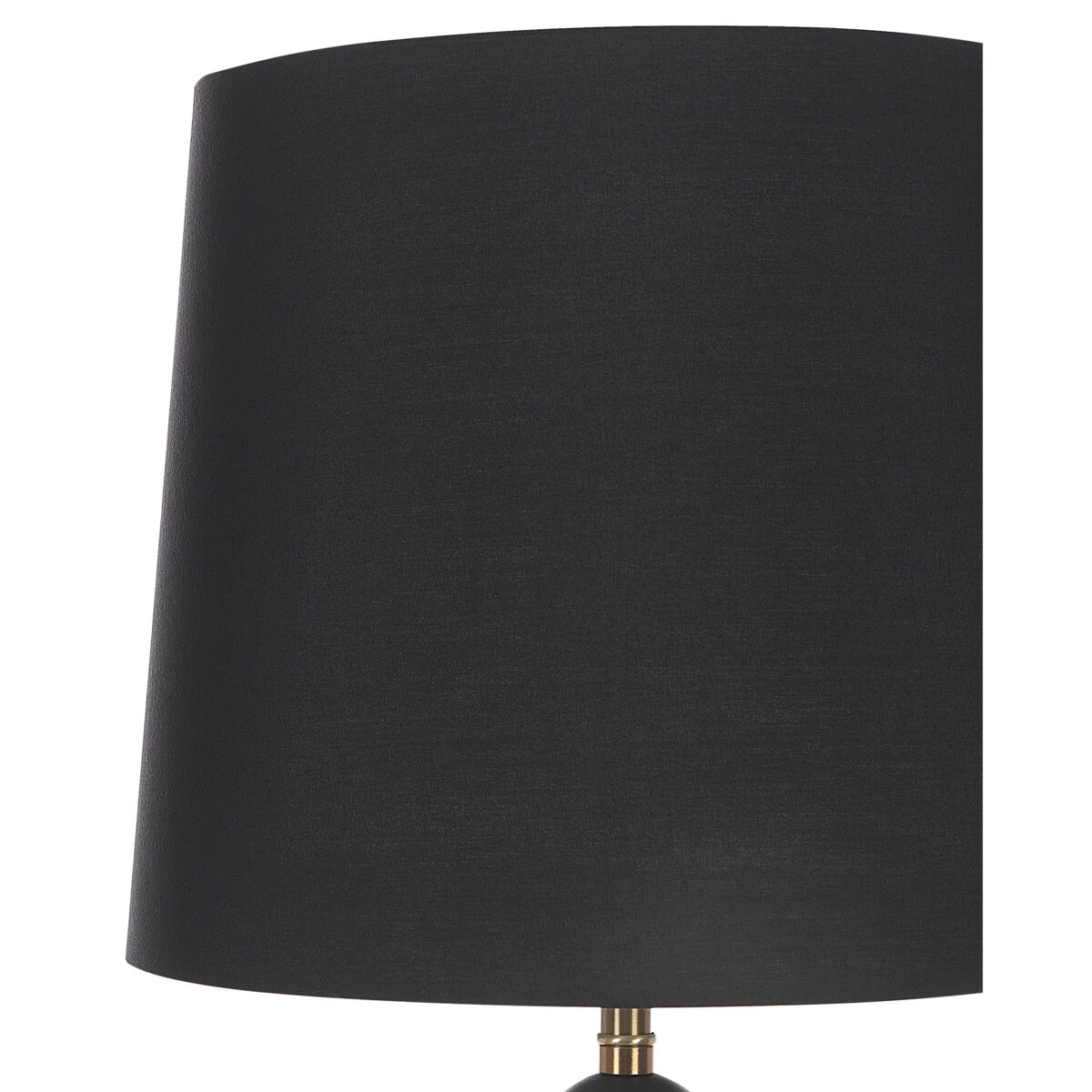 Lampa stołowa metalowa czarna ze złotym ASSONET