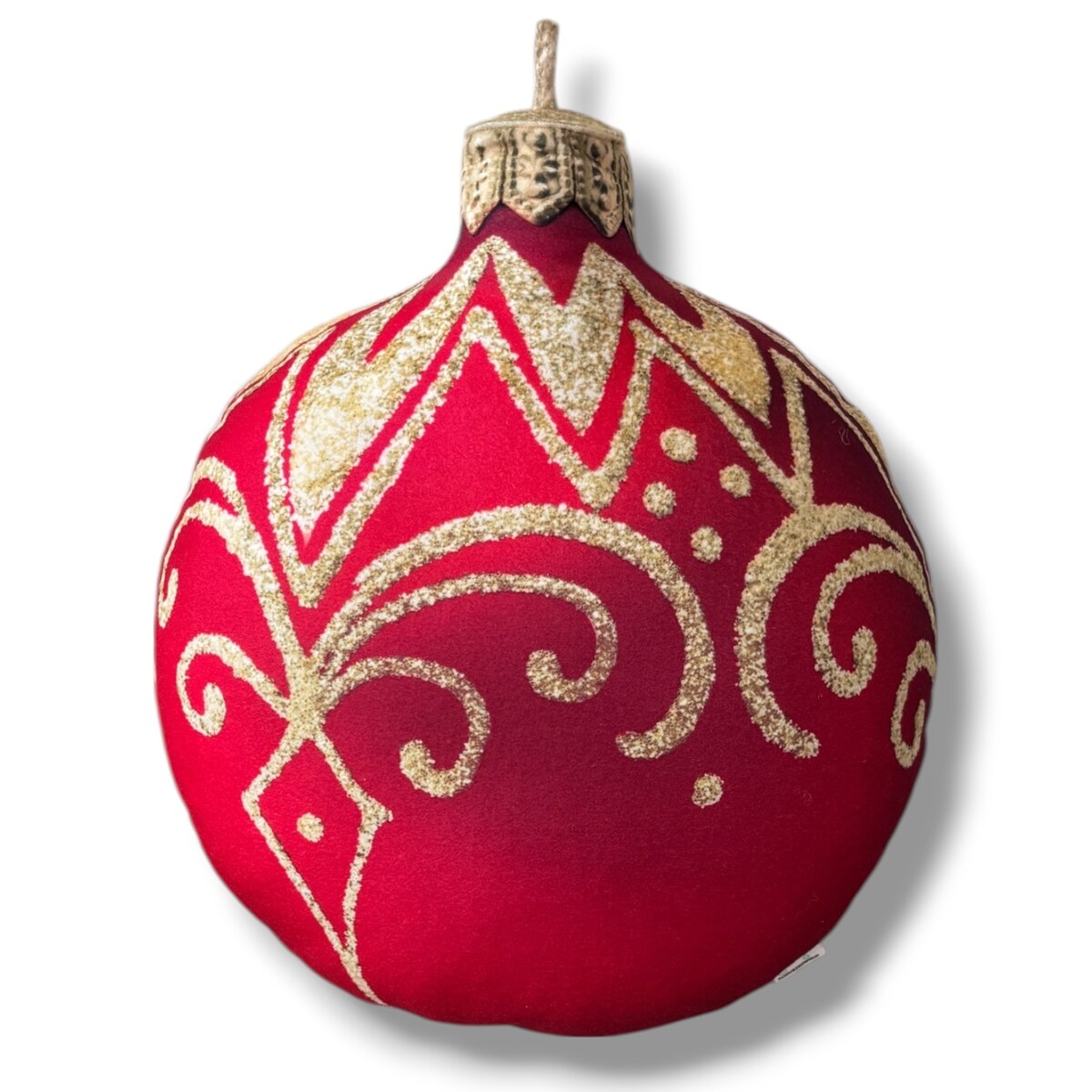 Poduszka dekoracyjna czerwona Bombka mała