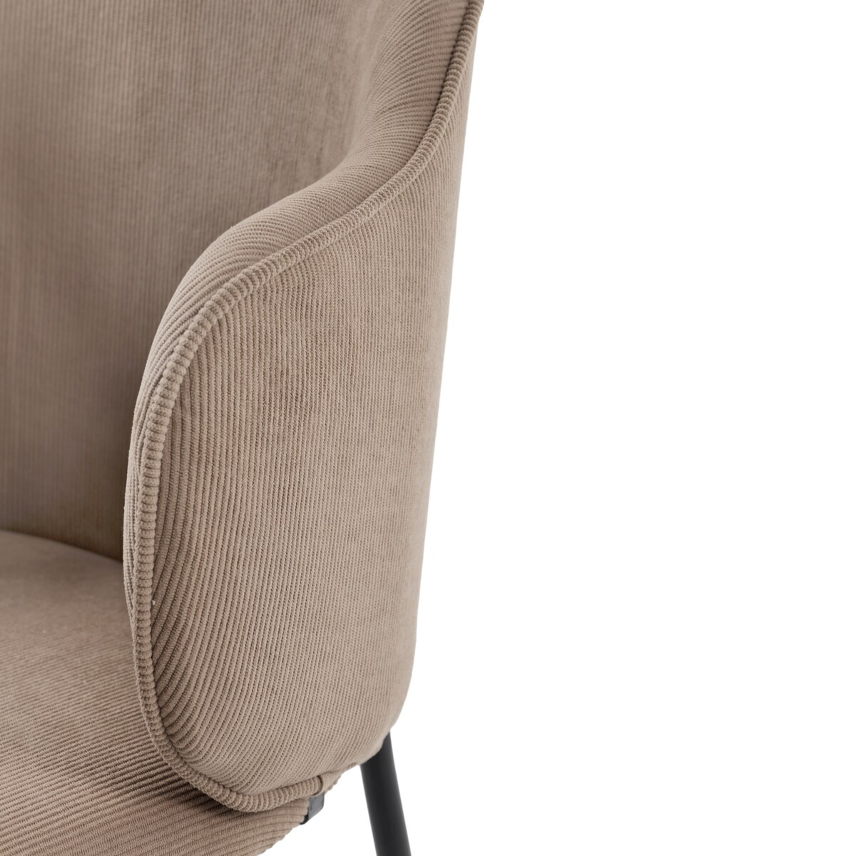 Krzesło z sztruksu tapicerowane DALIA welurowe JUMI