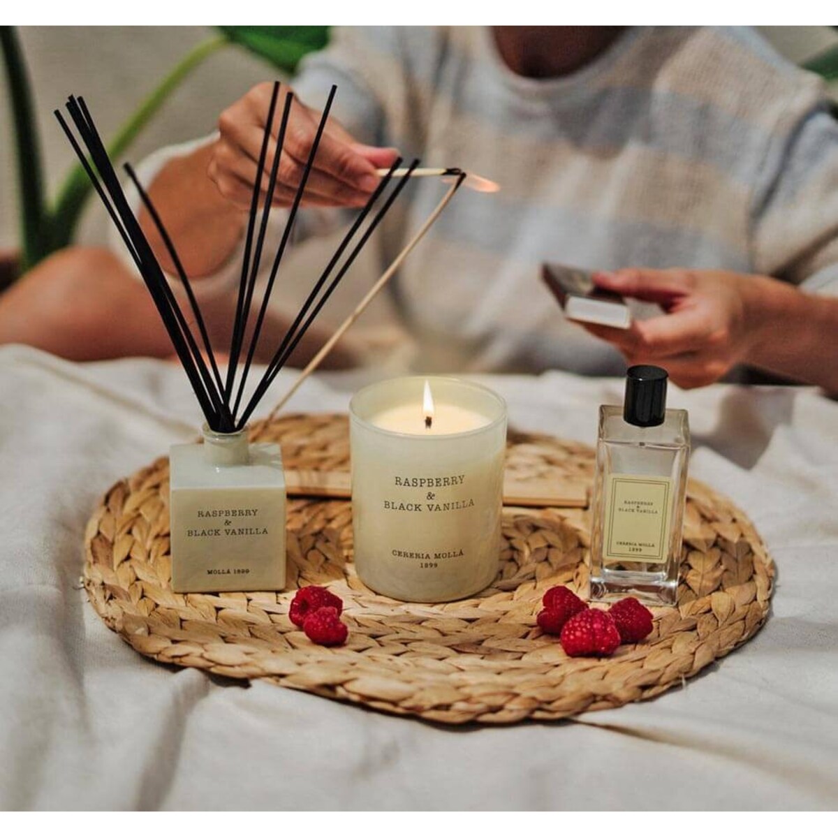 Spray zapachowy Raspberry & Black Vanilia, 100 ml, Cereria Molla