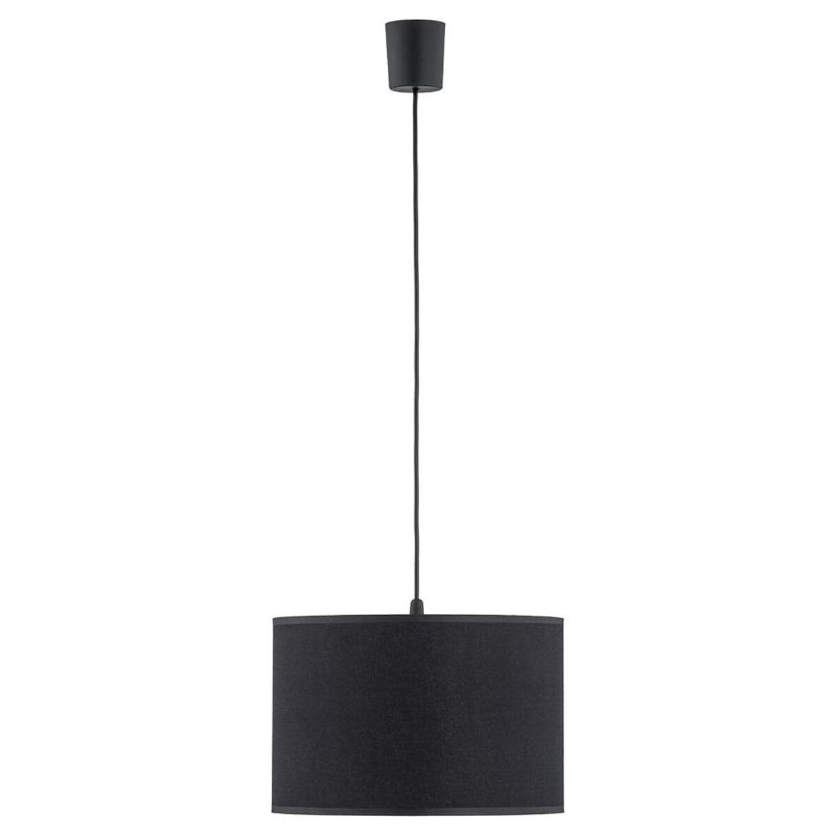 Lampa do salonu wisząca Rondo 3465 TK Lighting tkaninowy klosz czarna