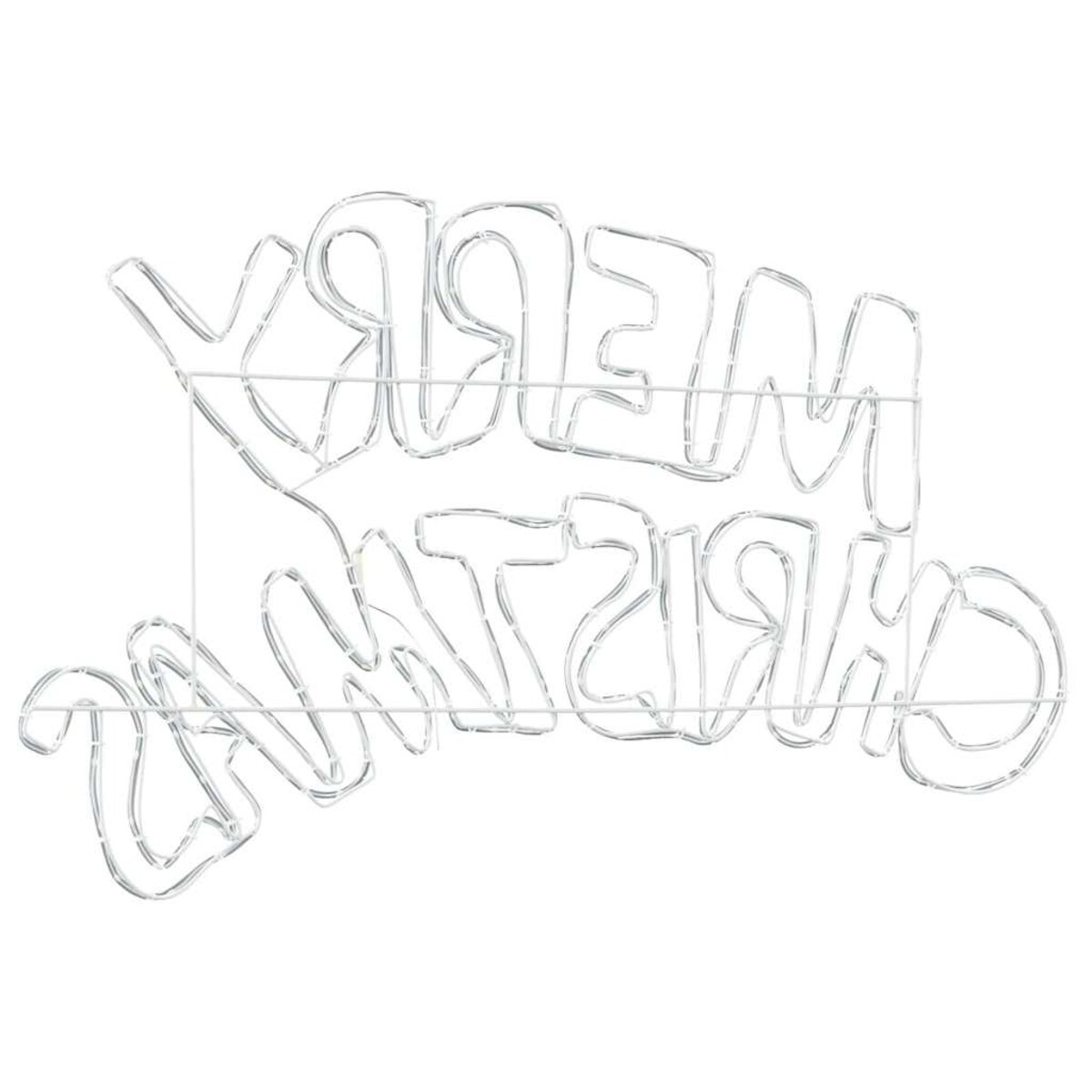 vidaXL Znak Świąteczny z 240 diodami LED Wielokolorowe 100 x 50 cm PVC