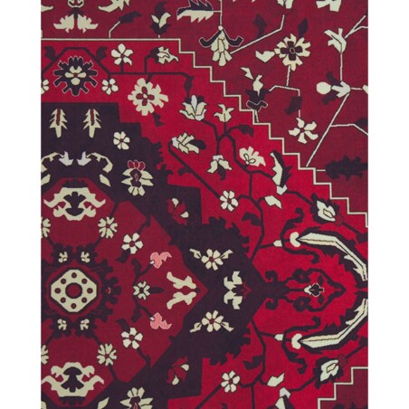 Dywan 80 x 240 cm czerwony VADKADAM