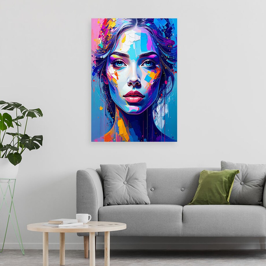 Obraz do salonu sypialni, Portret Kobiety Glamour 60x90