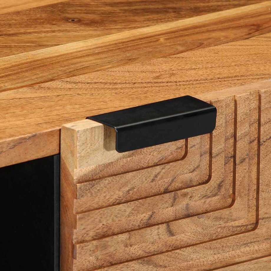 vidaXL Stolik kawowy, 80x50x40 cm, lite drewno akacjowe