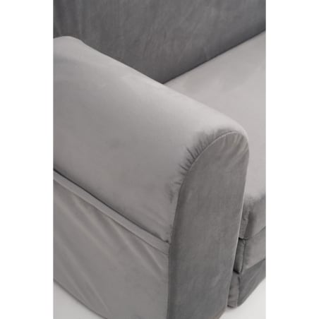 Fotelik piankowy rozkładany - szary