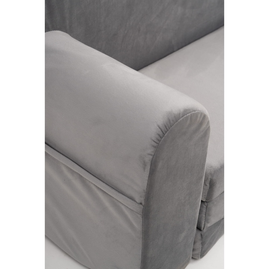 Fotelik piankowy rozkładany - szary