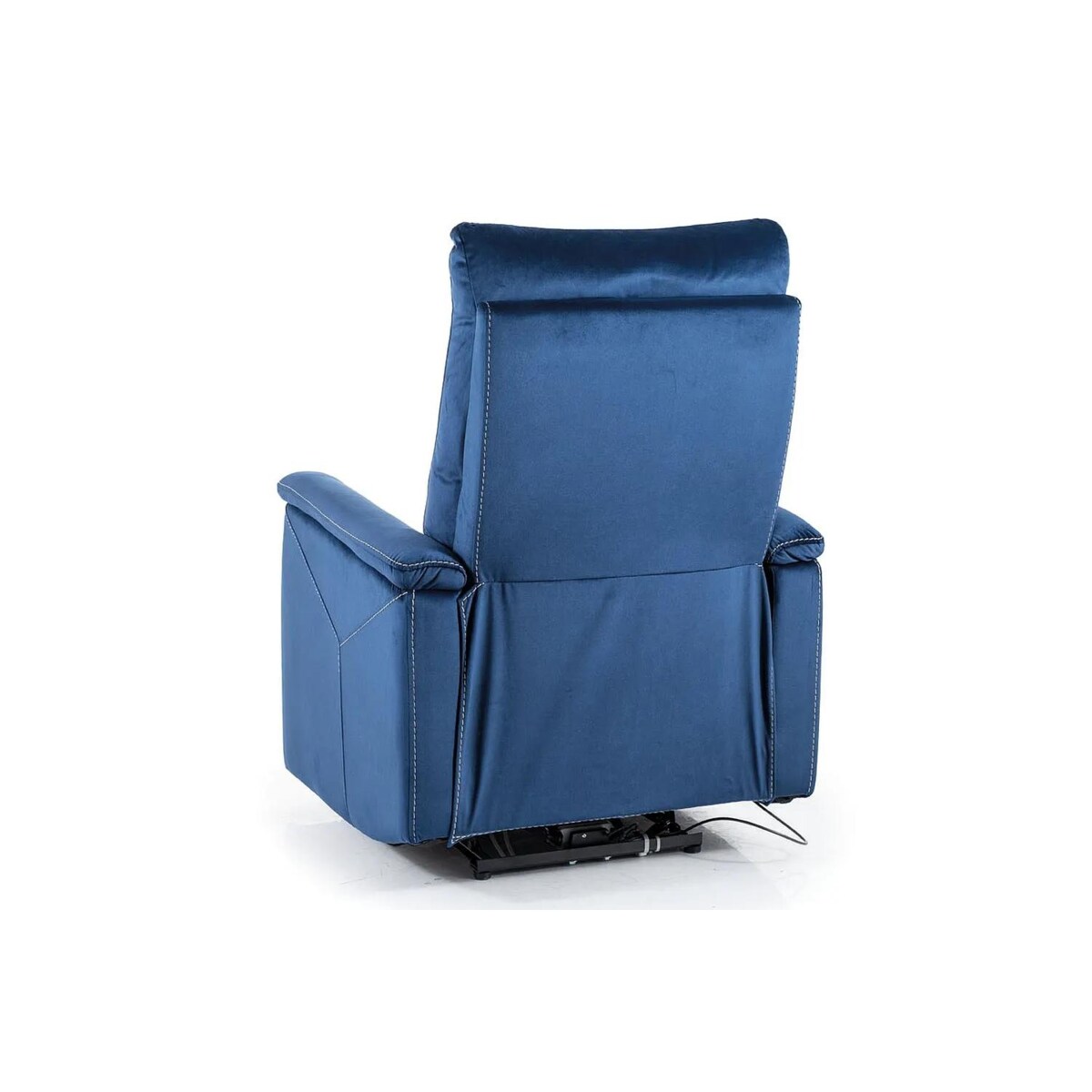 Fotel rozkładany NEPTUN VELVET M granatowy masujący
