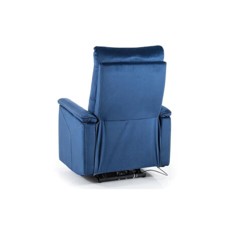 Fotel rozkładany NEPTUN VELVET M granatowy masujący