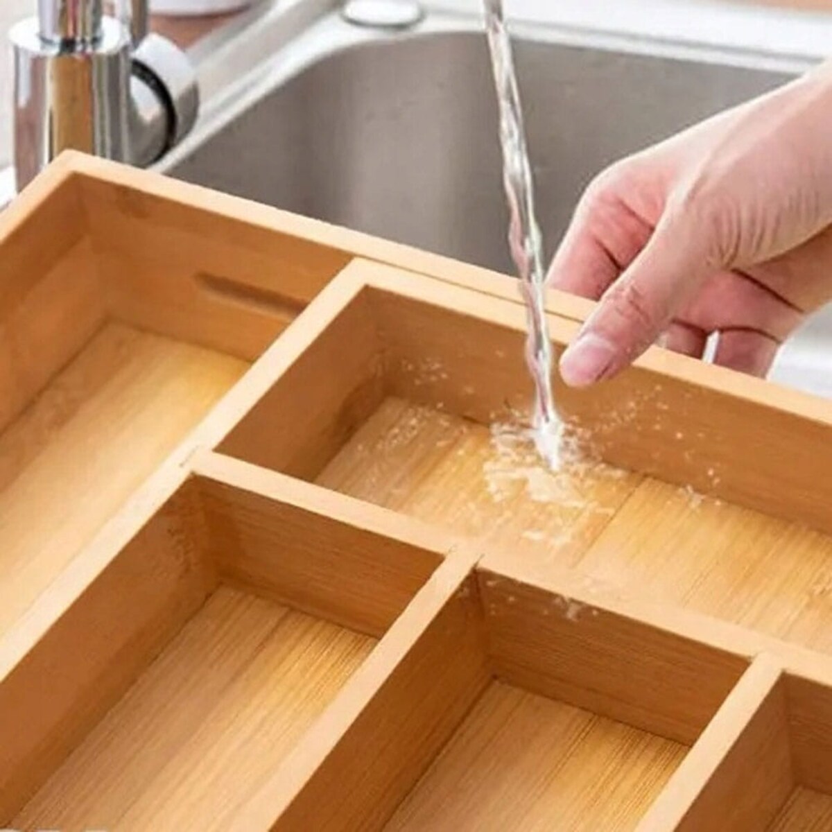 Wkład organizer do szuflady na sztućce rozkładany 52/31x31x5cm KRISBERG