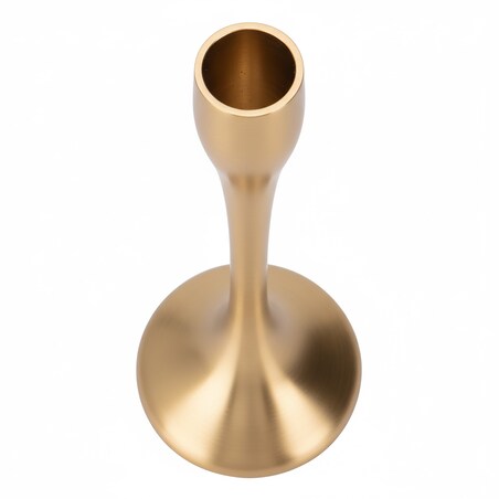 Świecznik Metalowy Pojedynczy Na Świecę Świeczki Świąteczny Glamour 25,5 Cm