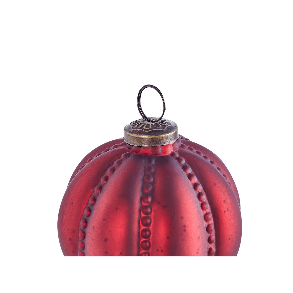 Zestaw 6 bombek szklanych czerwony ARGENTIN