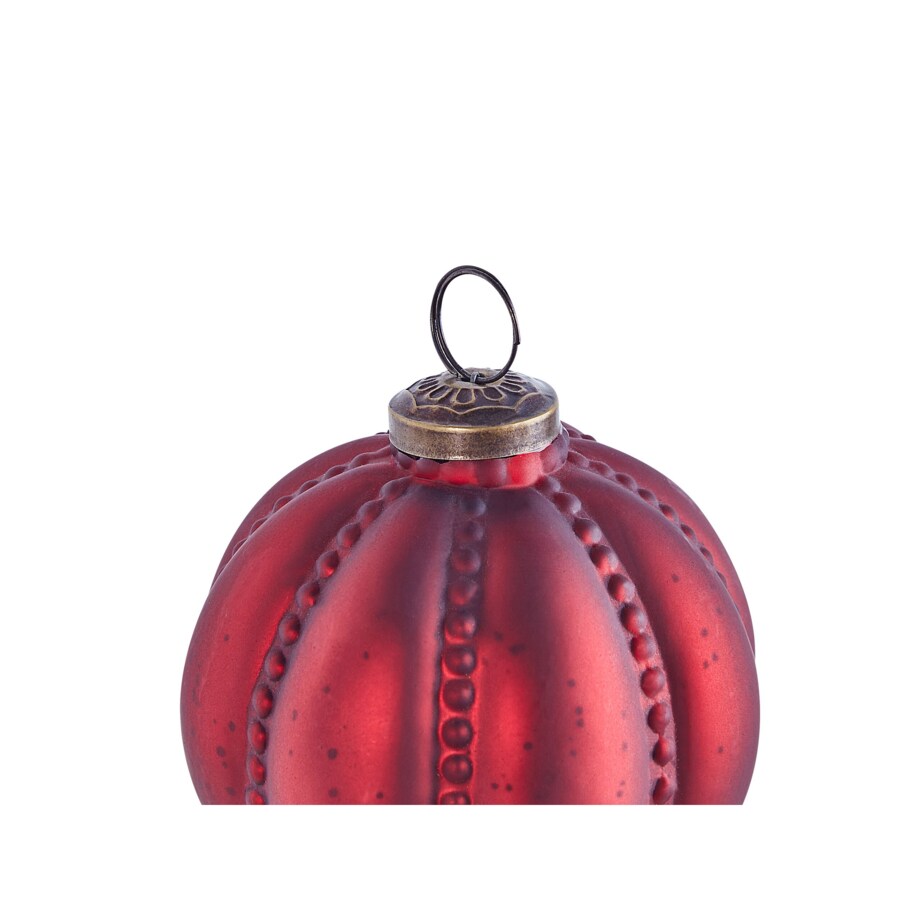 Zestaw 6 bombek szklanych czerwony ARGENTIN