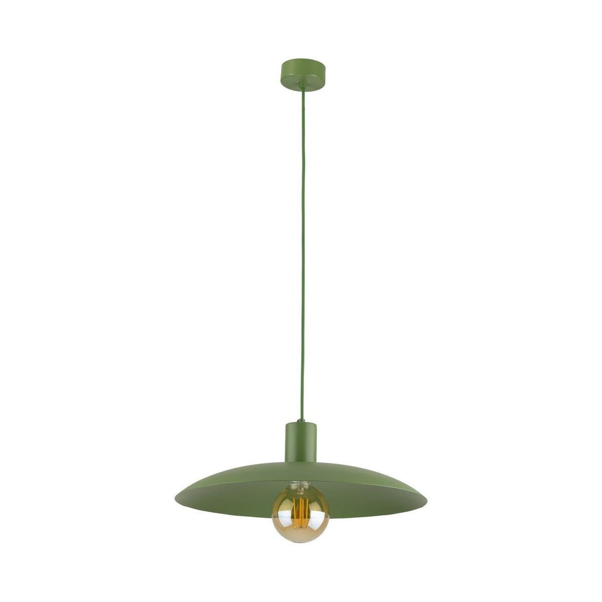 Lampa wisząca zielona ASTRA PEAPOD 10713 TK Lighting E27 metalowa regulowana 41 cm do salonu i jadalni
