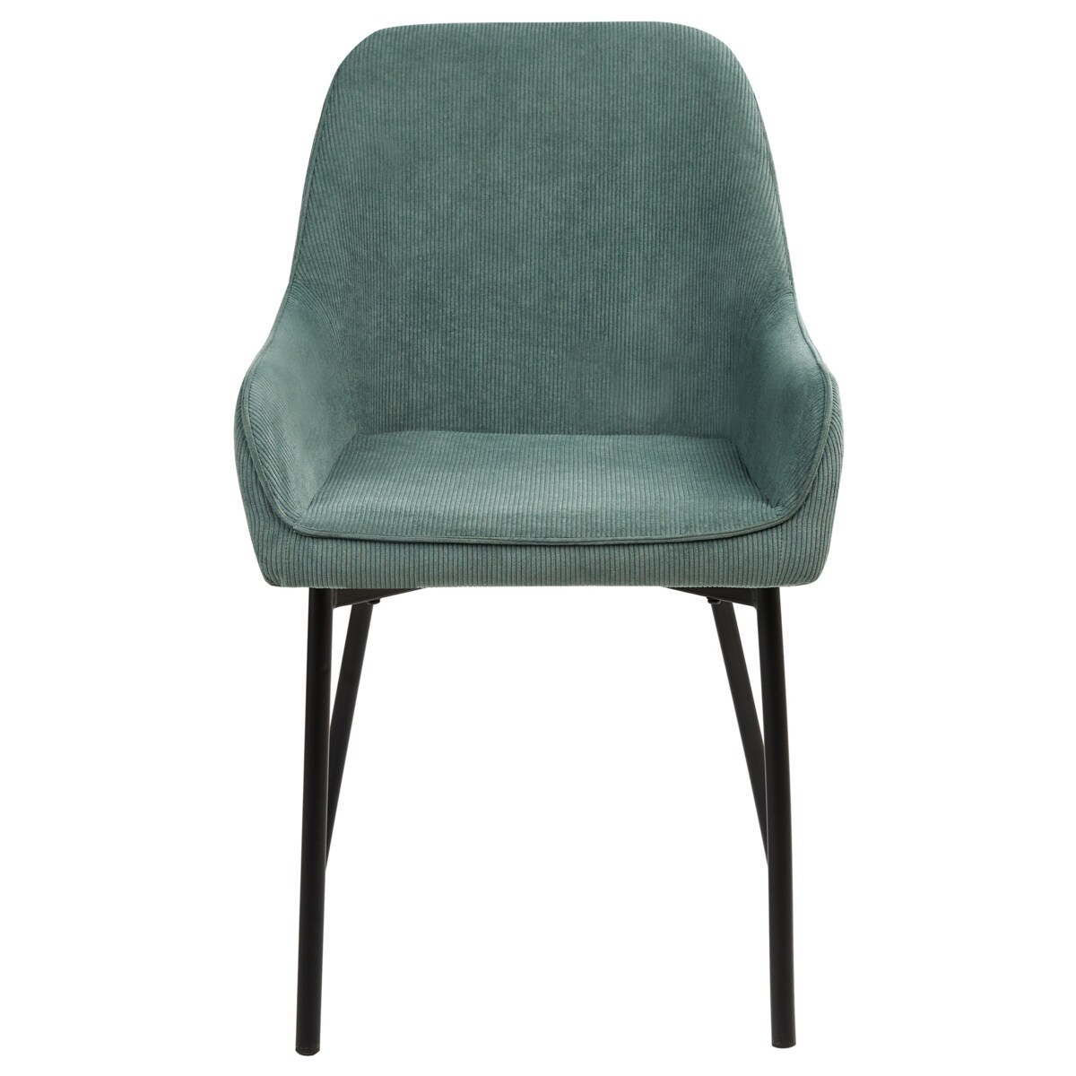 Zestaw 2 krzeseł do jadalni LOVERNA Sztruks Zielony