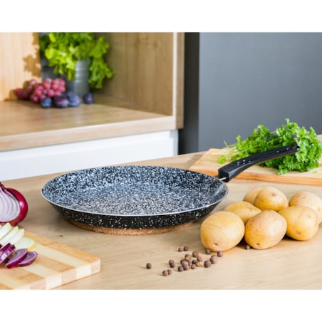 Patelnia do naleśników naleśnikowa granitowa nieprzywierająca 22cm INDUKCJA GAZ ZILNER ZL-2401