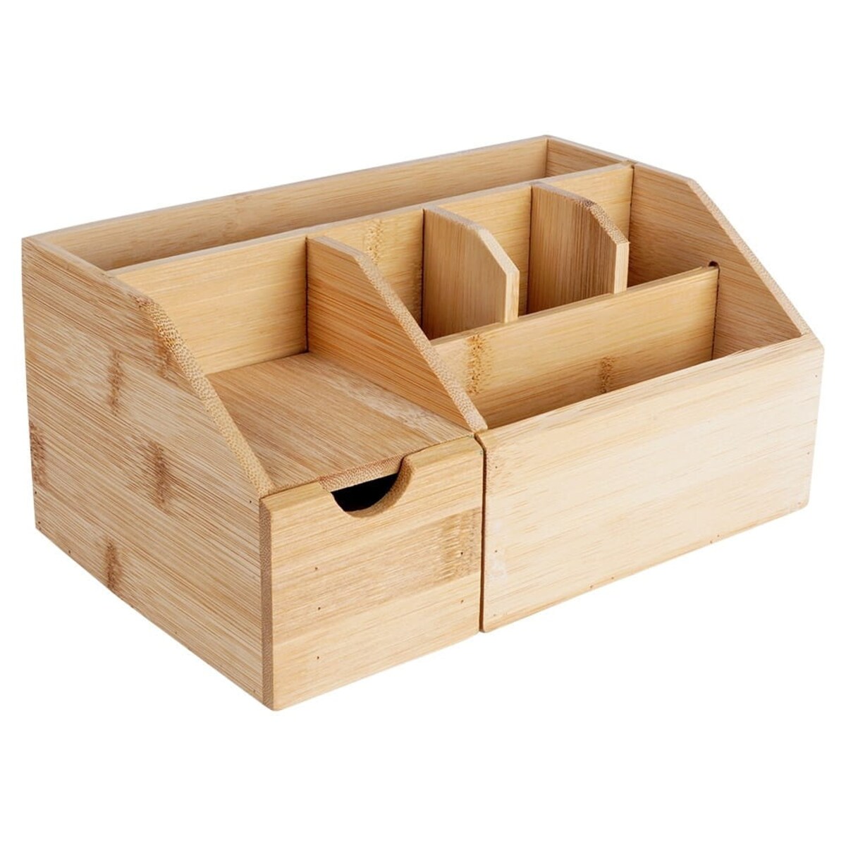 Organizer na kosmetyki bambusowy, naturalny, 24 x 15 x 11 cm