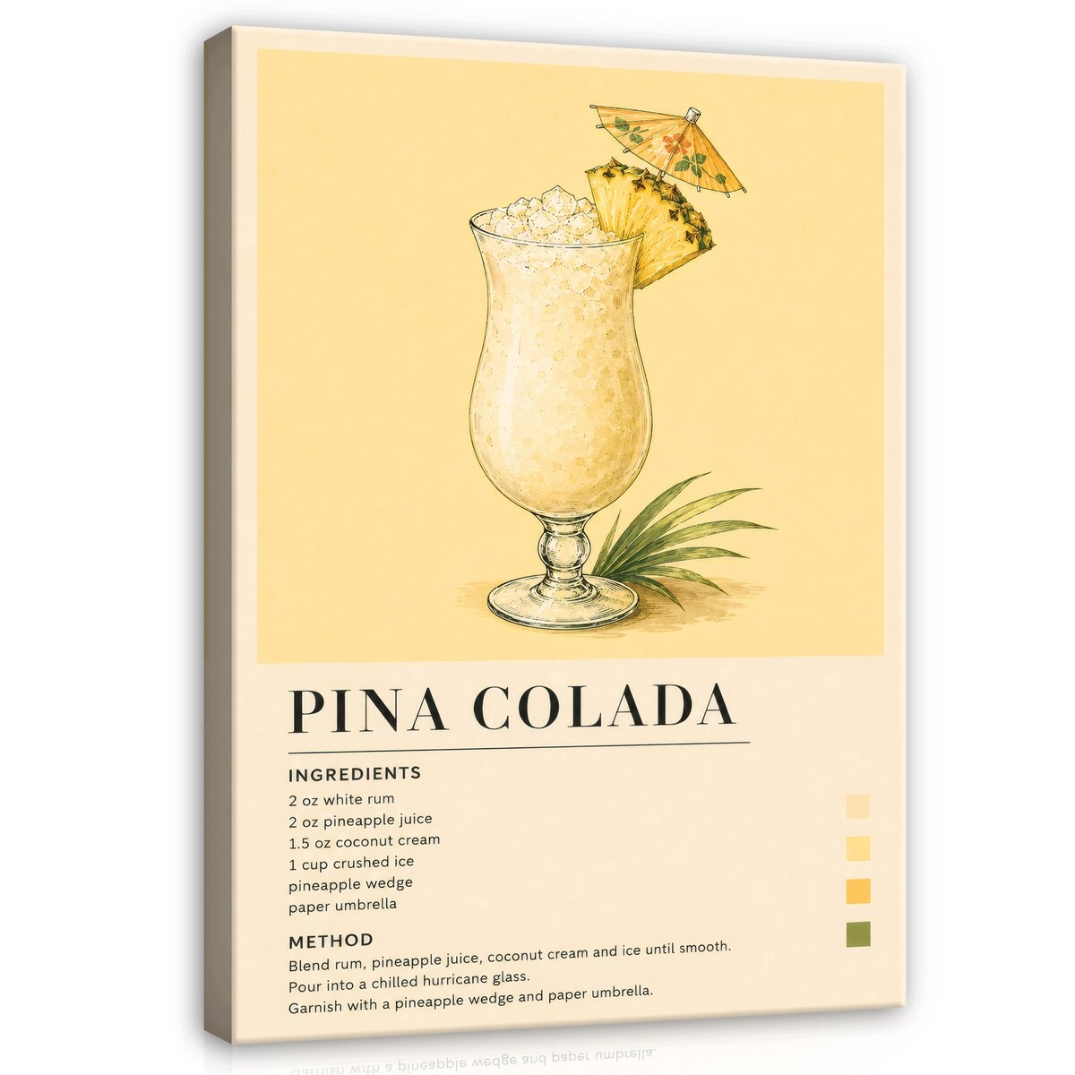 Obraz Do Kuchni Kuchenny Na Płótnie Drink Vintage Beżowy 70x100