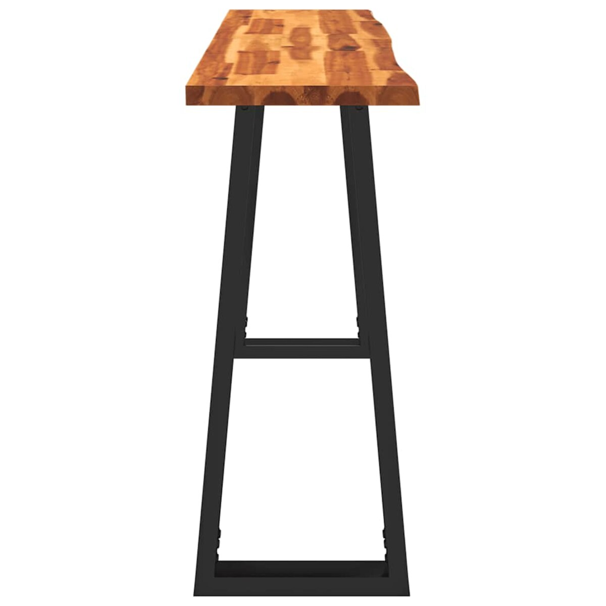 vidaXL Stolik konsolowy z naturalną krawędzią, 140x40x80 cm, akacja