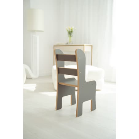 Krzesełko dla dziecka - szare