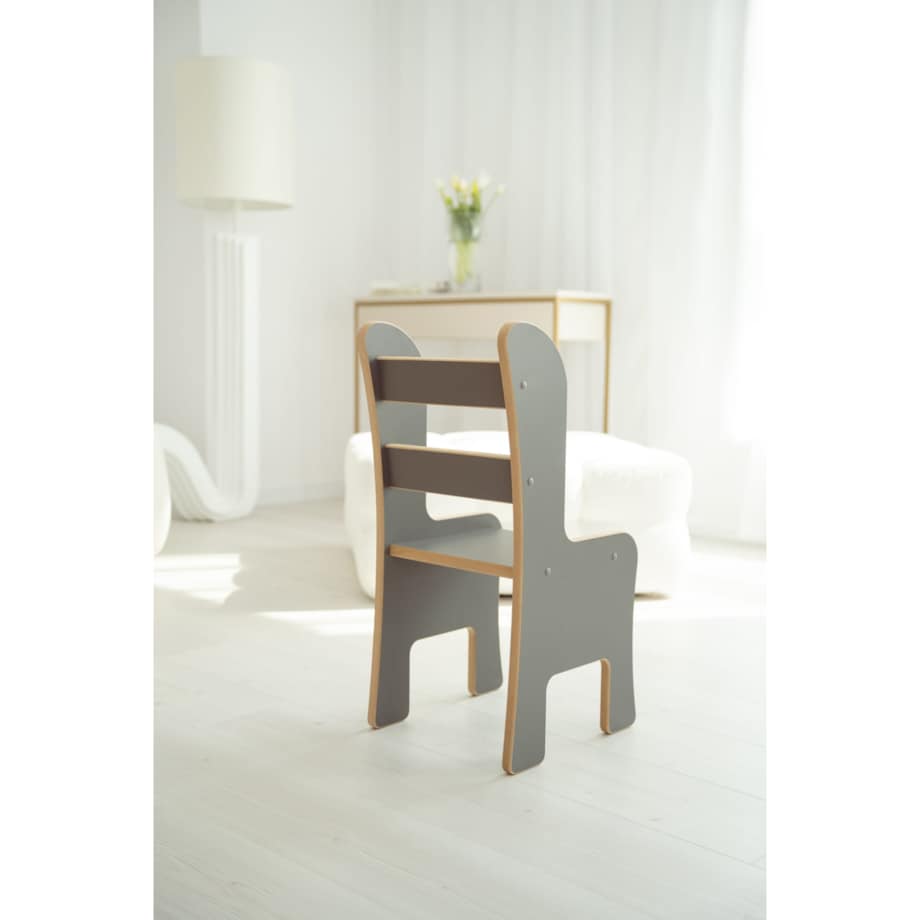 Krzesełko dla dziecka - szare