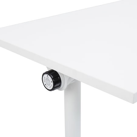 Składane biurko CAVI Biały 120 cm 60 cm z kółkami