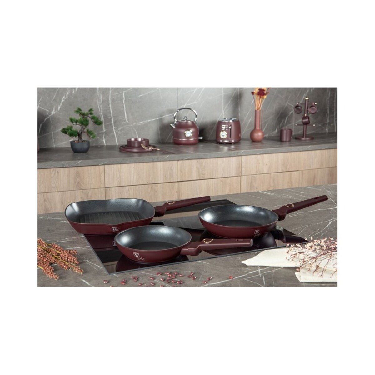 Berlinger Haus zestaw 3 patelni Bh-8049 Leonardo 55460