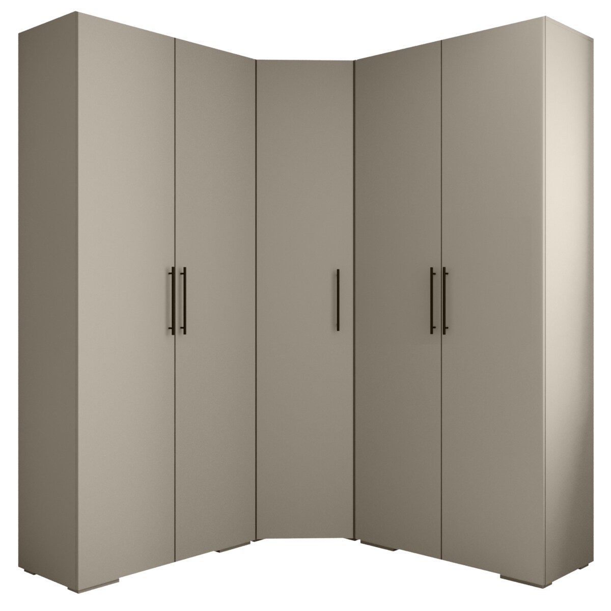 Garderoba wysoka do przedpokoju INOVA 3 Z5 kaszmir+czarny