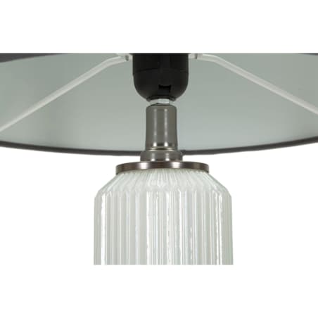 Lampa stołowa Bright Three, kolor biały i szary, szkło i żelazo, 32,5 x 32,5 x 57 cm, 1 x E27, styl nowoczesny, do salonu i sypialni, Mauro Ferretti