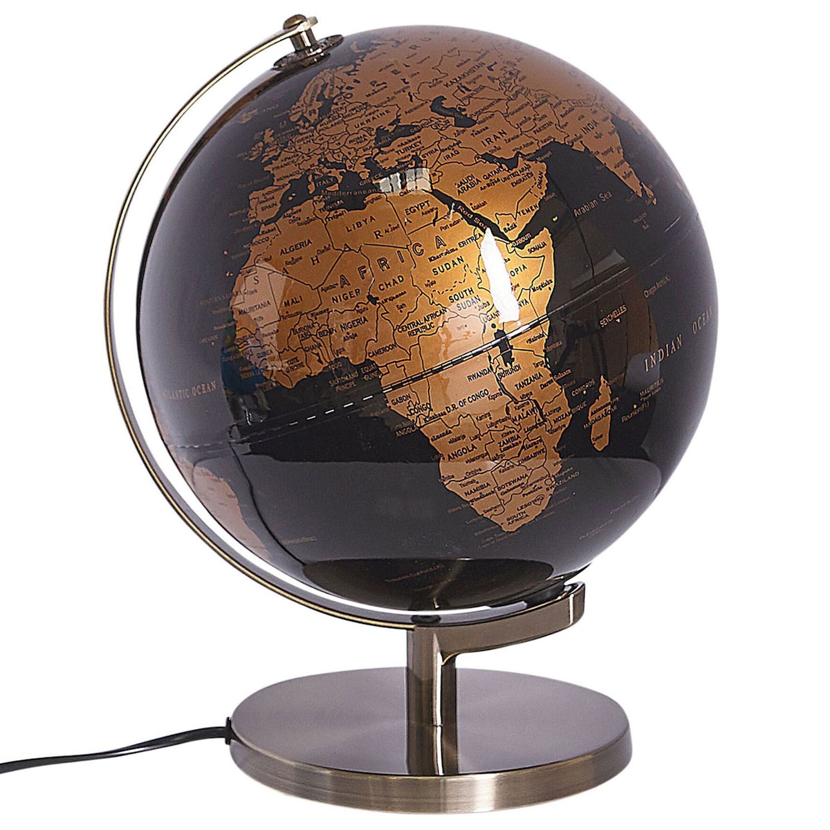 Globus LED MAGELLAN Czarny 32 cm