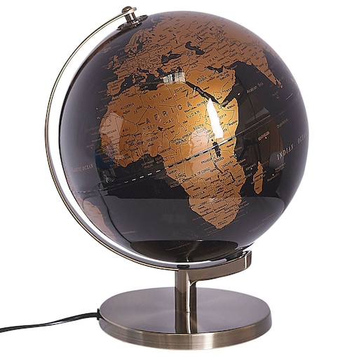 Globus LED MAGELLAN Czarny 32 cm
