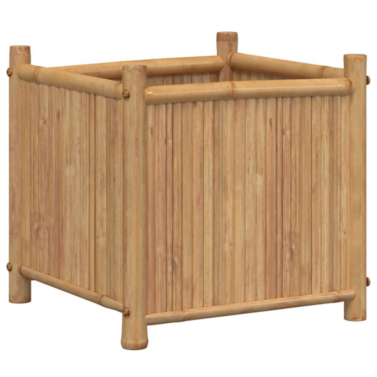 vidaXL Donica, 40x40x40 cm, bambusowa