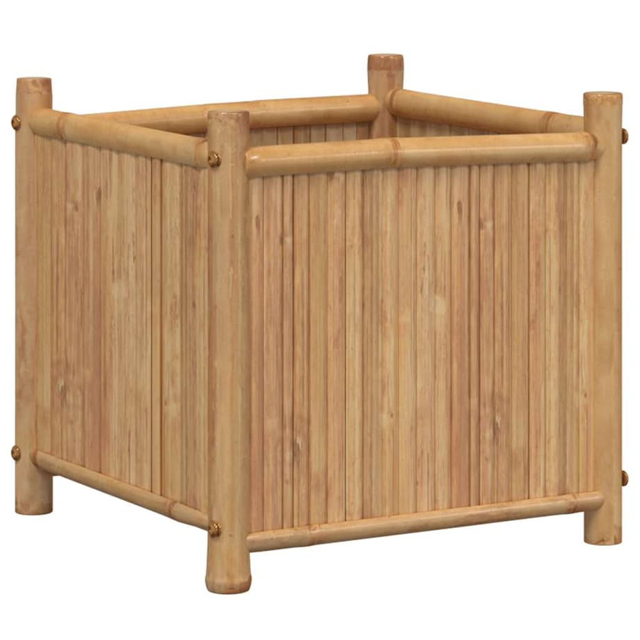 vidaXL Donica, 40x40x40 cm, bambusowa