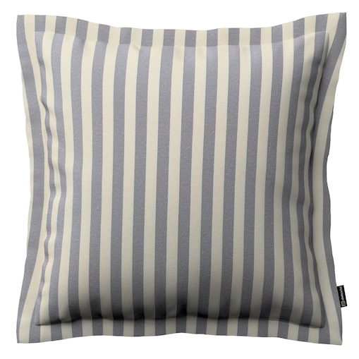 Poszewka Mona na poduszkę 45x45 granatowo-białe pasy (1,5cm)