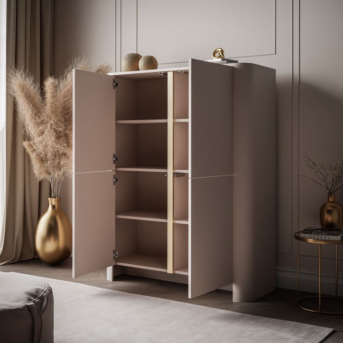 Czterodrzwiowa komoda DESTINY II K-103, kaszmir