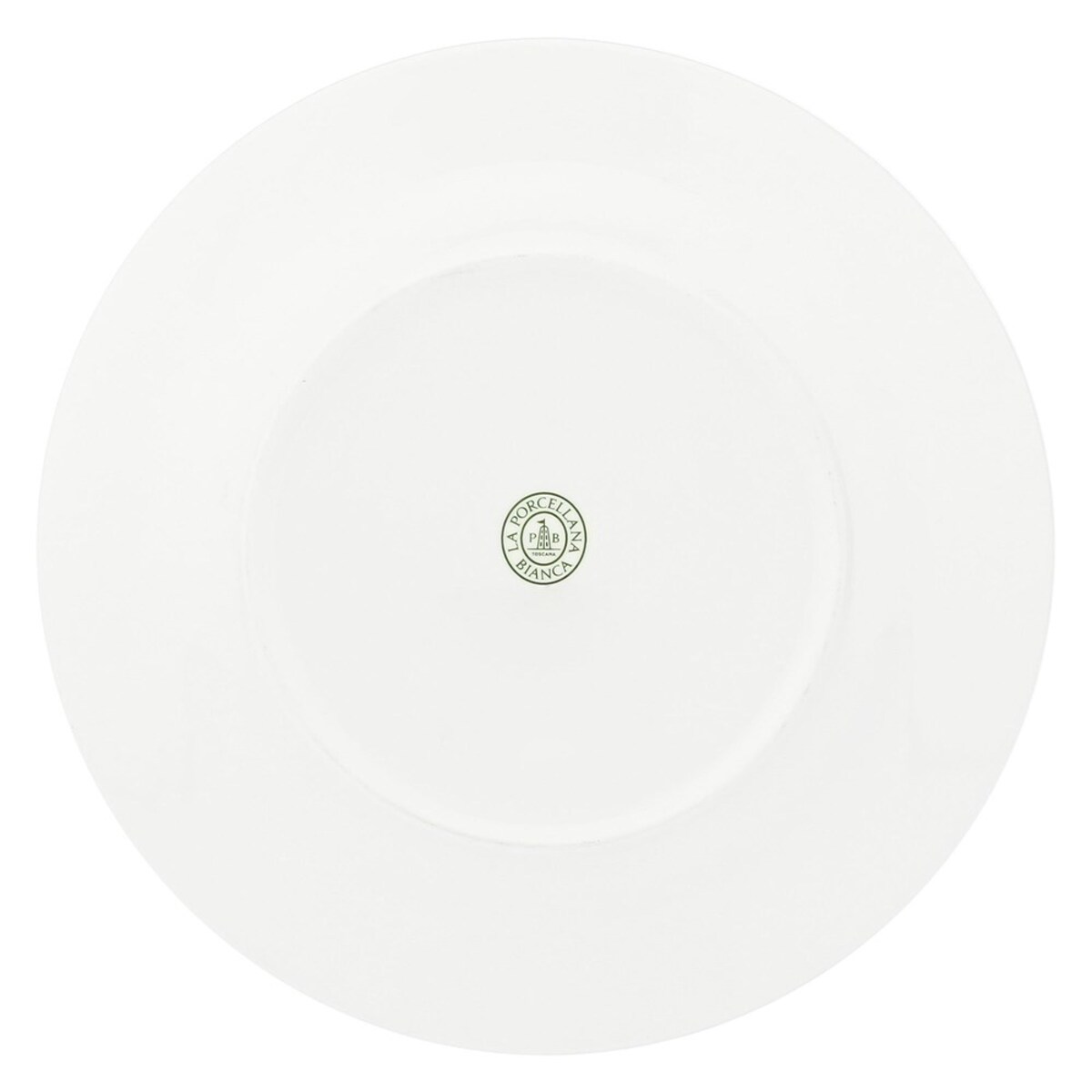 Zestaw 6 talerzy obiadowych z rantem Essenziale - Biały, 27 cm