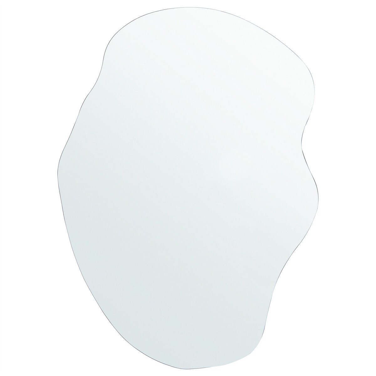 Lustro ścienne FALAISE 50 cm 70 cm Srebrny
