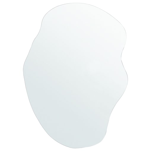 Lustro ścienne FALAISE 50 cm 70 cm Srebrny