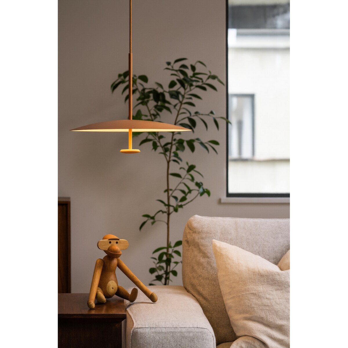 LAMPA WISZĄCA ASTRELIA CEGLASTY BRĄZ, MINIMALISTYCZNA ELEGANCJA
