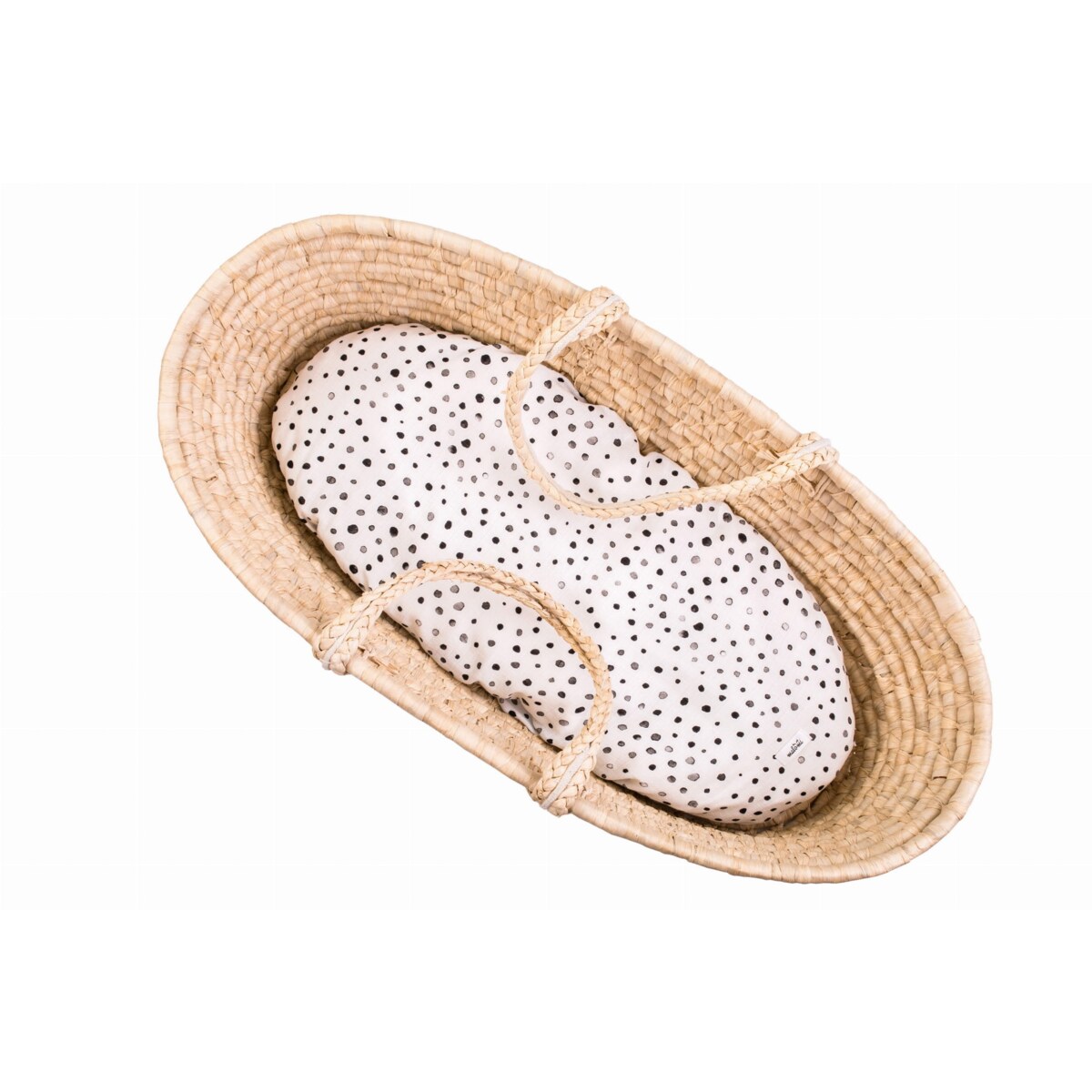 Prześcieradło bambusowe do gondoli/kosza mojżeszowego dots