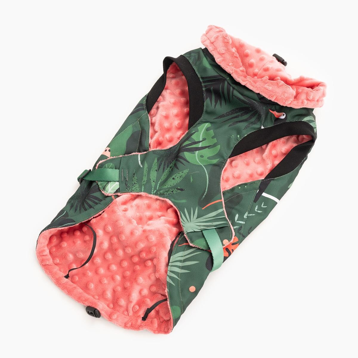 Kurtka dla psa "Welcome to the jungle" - Rozmiar: XXS