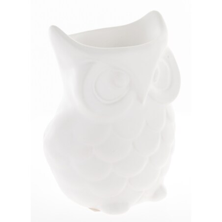 Kominek zapachowy ceramiczny 12x9x7 cm AROMA biała sowa