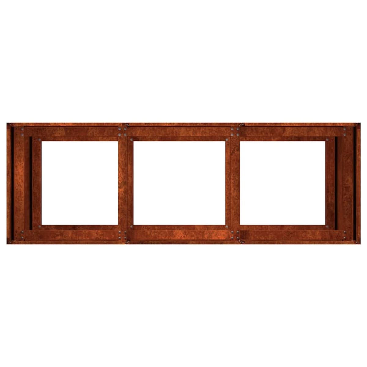 vidaXL Doniczka Rusty 120x40x80 cm Stal nierdzewna