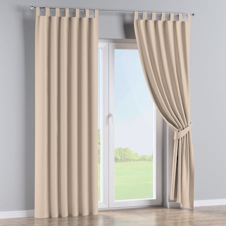 Zasłona na szelkach 1 szt. 130x260 kremowy beż