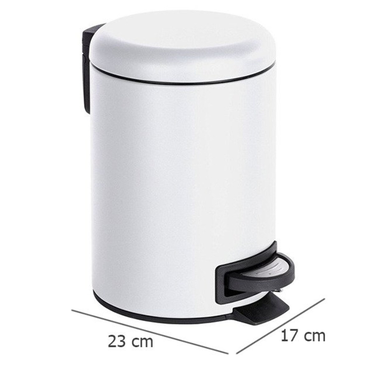 Kosz łazienkowy LEMAN MATT, pojemnik na śmieci, 3 l, WENKO