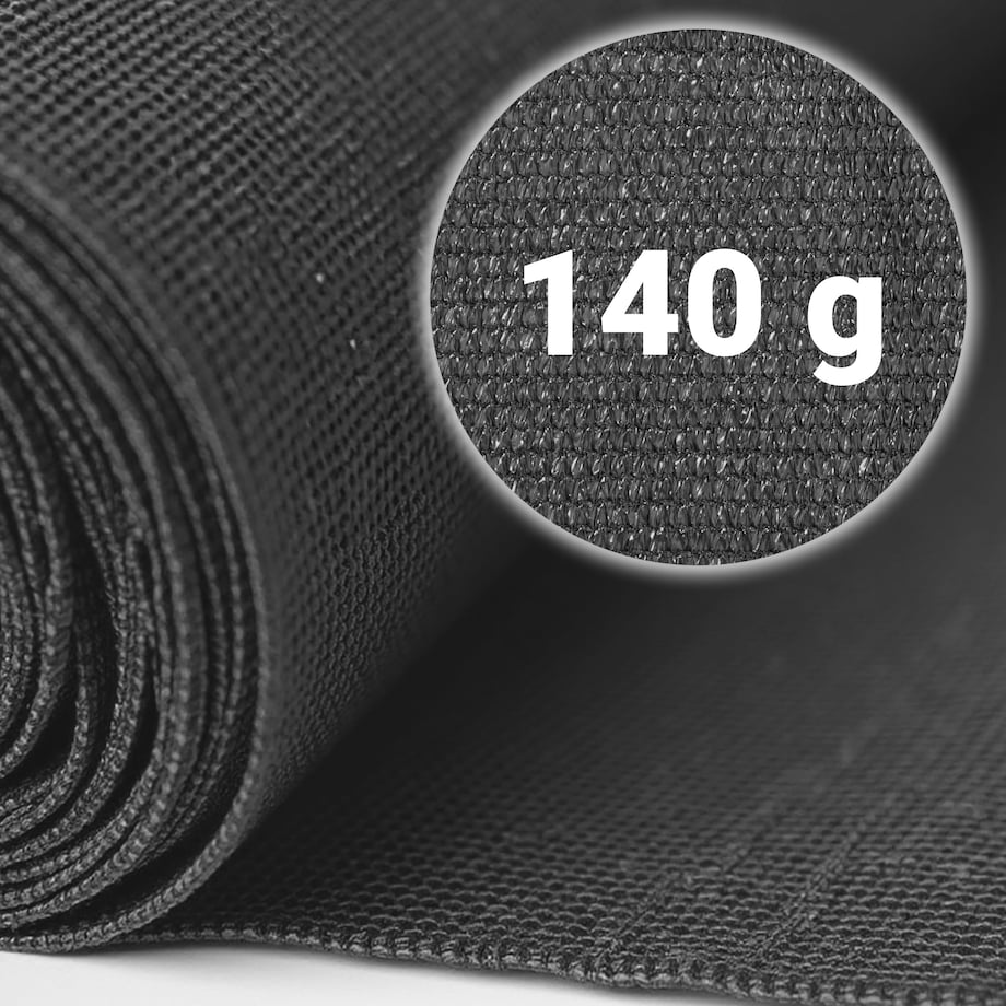 Siatka cieniująca Plonos 1,2x50m maskująca mata na płot ogrodzenie osłona szara 90% + UV
